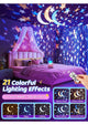 Rotating Rabbits Night Light, Night Lamp Star Projector, Bluetooth Music Speaker